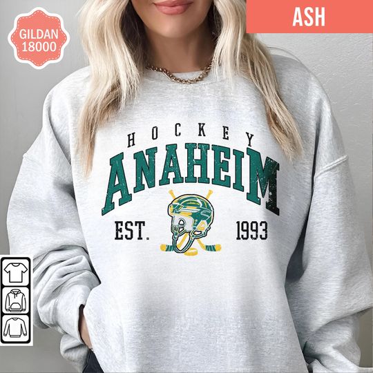 Anaheim Hockey Ducks Retro Style Sweatshirt, Retro Anaheim Ducks Tshirt, Mighty Ducks Shirt/Sweater, Anaheim Ducks Hockey Ice Fan Shirt