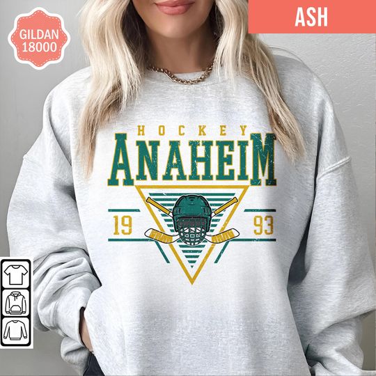 Anaheim Hockey Ducks Retro Style Sweatshirt, Retro Anaheim Ducks Tshirt, Mighty Ducks Shirt/Sweater, Anaheim Ducks Hockey Ice Fan Shirt