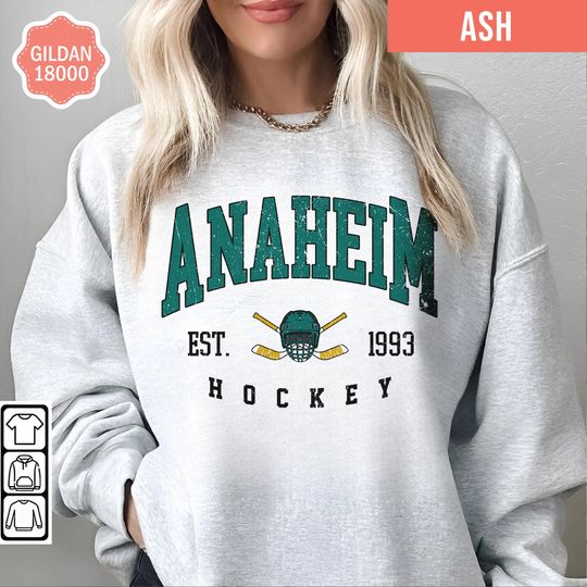 Anaheim Hockey Ducks Retro Style Sweatshirt, Retro Anaheim Ducks Tshirt, Mighty Ducks Shirt/Sweater, Anaheim Ducks Hockey Ice Fan Shirt