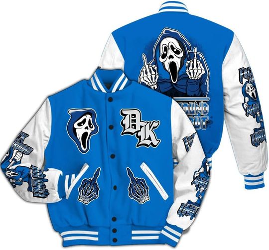 Dunkare Shirt To Match Blueberry 12s Varsity Jacket, Streetwear Varsity Jacket, Retro 12 Blueberry Shirt - And Find Out Graphic Letterman Jackets