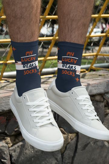 Chicago Bears Socks in Team Colors