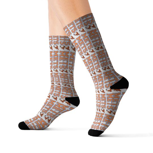 Chic Mets Patterned Sublimation Socks, Trendy Socks, Unique Gift, Fashion Accessories, Cozy Homewear, Fun Everyday Wear