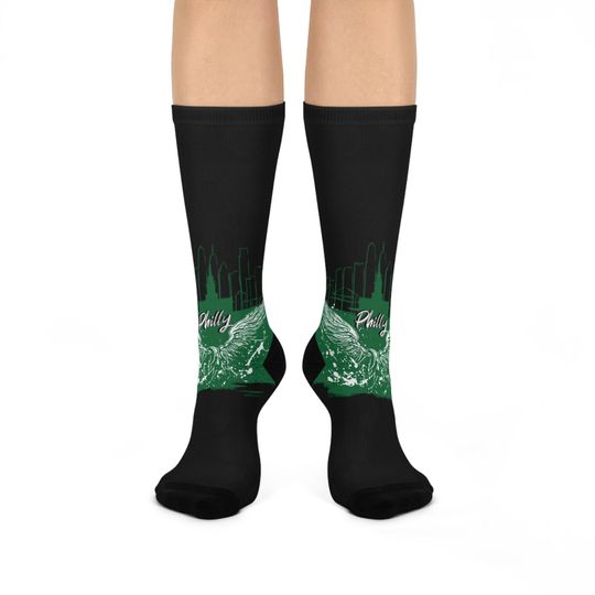 Philadelphia Willie Cozy Cushioned Crew Socks - Soft Comfortable Footwear for Relaxing at Home or Outdoors, Perfect Gift, Winter Holiday