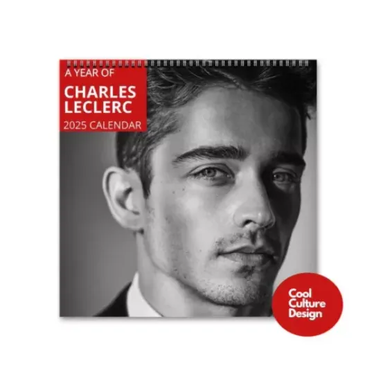 Charles Leclerc 2025 Wall Calendar, Perfect Calendar Gift for Charles Leclerc