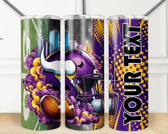 Add Your Text 20 oz Skinny Tumbler Wrap, American Football Helmet  Sublimation, American Football 20 oz Skinny Tumbler Wrap