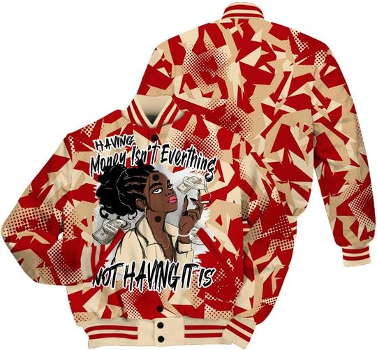 Dunkare Shirt For Dunk Low Strawberry Waffle Jacket, Streetwear Varsity Jacket, Blooms Whisper Retro All Over Print Baseball Varsity Jacket