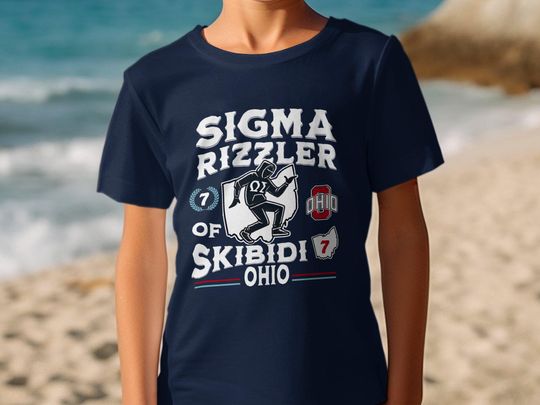 Sigma Rizzler 7 of Skibidi Ohio T-Shirt