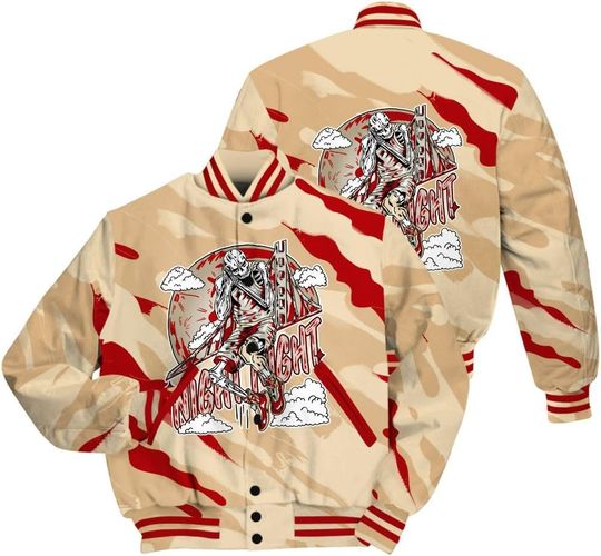 Discover Dunkare Shirt For Dunk Low Strawberry Waffle Jacket, Streetwear Varsity Jacket, Money Burn Retro All Over Print Baseball Varsity Jacket