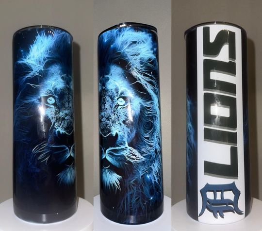 Detroit Lions tumbler   file skinny tumbler 20oz