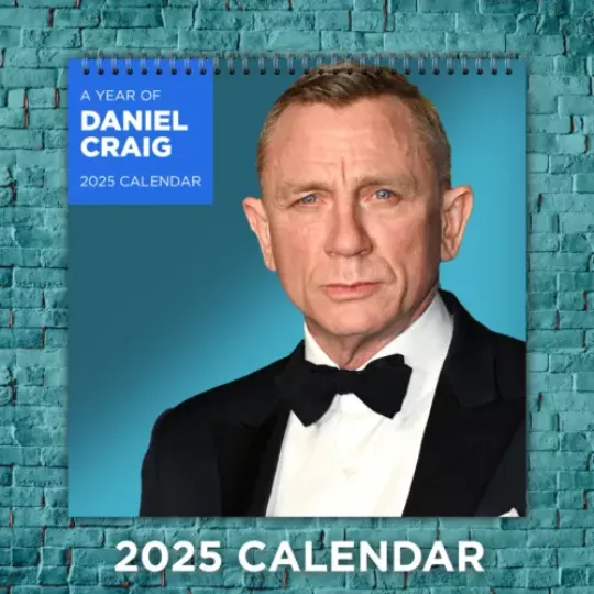 Daniel Craig 2025 James Bond Calendar, Actor Calendar