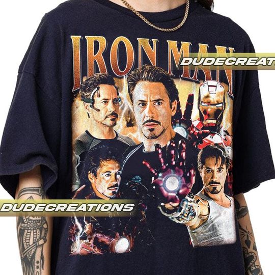 Limited Iron Man Tony Stark Vintage T-Shirt, Shirt Gift For Woman and Man Unisex T-Shirt