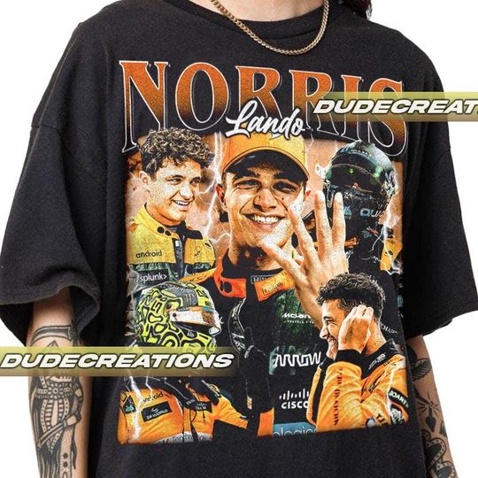 Limited Lando Norris Vintage T-Shirt, Shirt Gift For Woman and Man Unisex T-Shirt