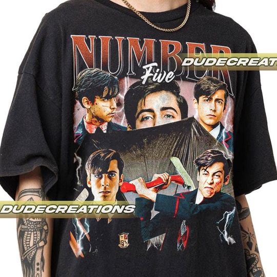 Limited Number Five Umbrella Academy Vintage T-Shirt, Shirt Gift For Woman and Man Unisex T-Shirt