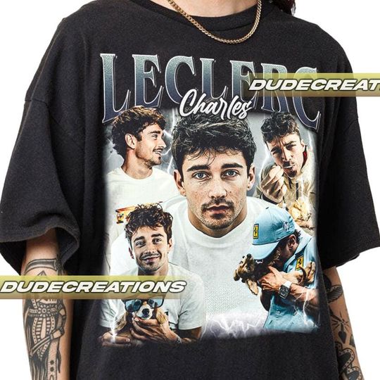 Limited Charles Leclerc Vintage T-Shirt, Shirt Gift For Woman and Man Unisex T-Shirt