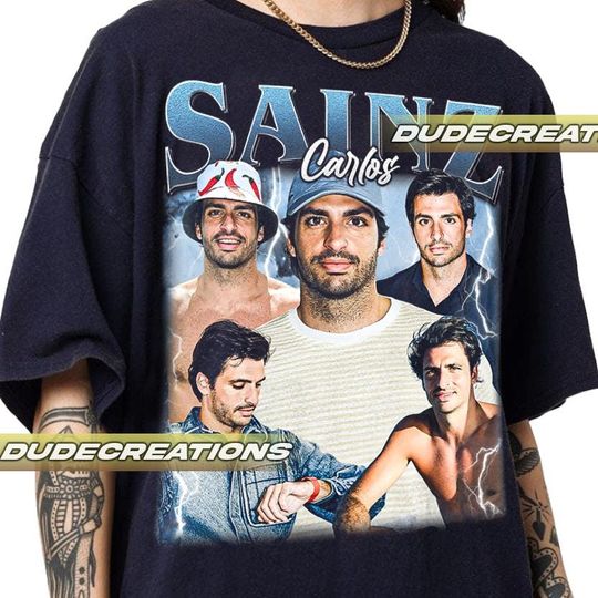 Limited Carlos Sainz Vintage T-Shirt, Shirt Gift For Woman and Man Unisex T-Shirt