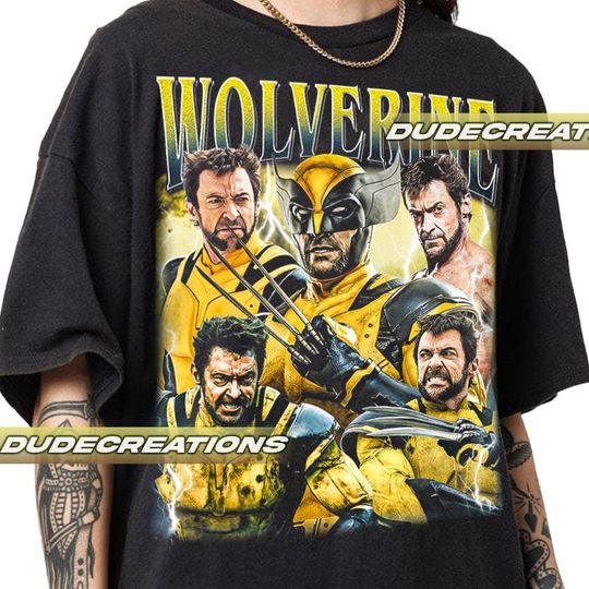 Limited Wolverine Hugh Jackman Vintage T-Shirt, Shirt Gift For Woman and Man Unisex T-Shirt