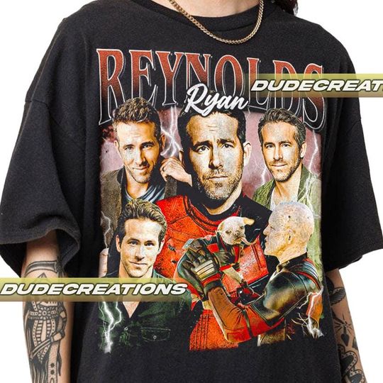 Limited Ryan Reynolds Vintage T-Shirt, Shirt Gift For Woman and Man Unisex T-Shirt