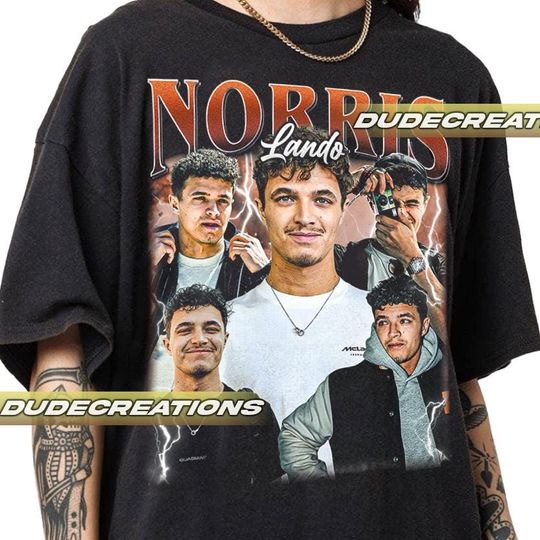 Limited Lando Norris Vintage T-Shirt, Shirt Gift For Woman and Man Unisex T-Shirt
