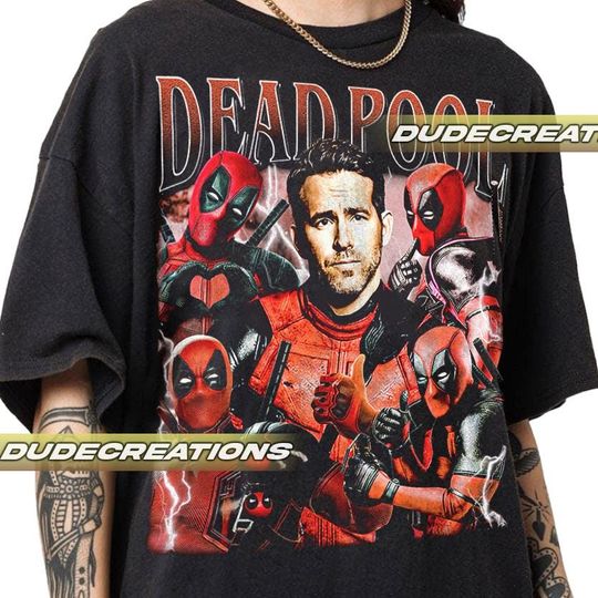 Limited Deadpool Ryan Reynolds Vintage T-Shirt, Shirt Gift For Woman and Man Unisex T-Shirt