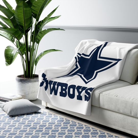 Dallas Cowboys | Sherpa Fleece Blanket | Dallas Cowboys Gear | Football | football |