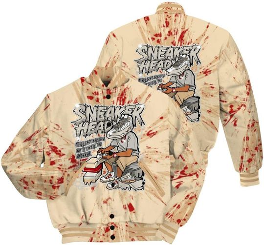 Dunkare Shirt For Dunk Low Strawberry Waffle Jacket, Streetwear Varsity Jacket, Sneakers Headache Graphic Luxury All Over Print Baseball Varsity Jacket