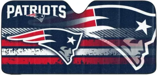Fanmats Team Promark football New England Patriots Car Truck Folding Sunshade