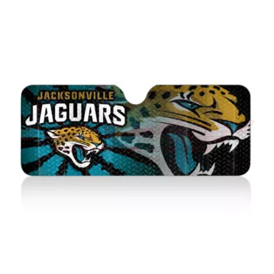 football Jacksonville Jaguars 57" x 23" Universal Fit Car Windshield Sun Shade