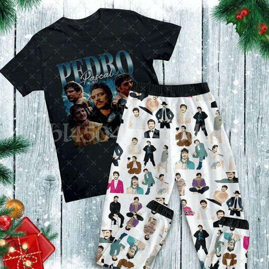 Pedro Pascal Personalized Family Christmas Pajamas Set