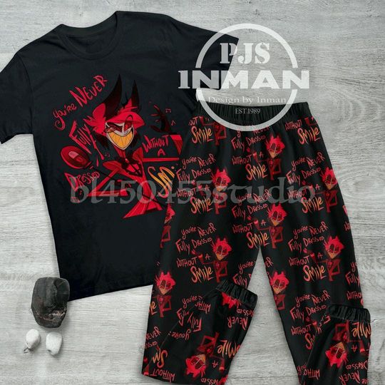 Hazbin Hotel Holiday Pajamas for Adults and Kids