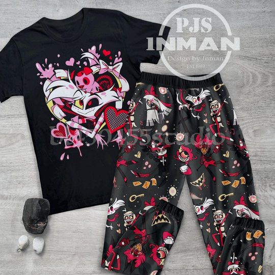 Hazbin Hotel Themed Family Pajamas Set