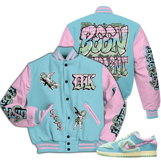 SB Dunk Low Visty Varsity Jacket, Streetwear Varsity Jackets, To Different Graphic Basketball Varsity Jacket All Over Print Letterman Jackets
