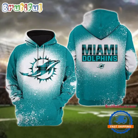 Miami Football Team Dolphinss 3D Hoodie, Men and Women Full Size S-5XL