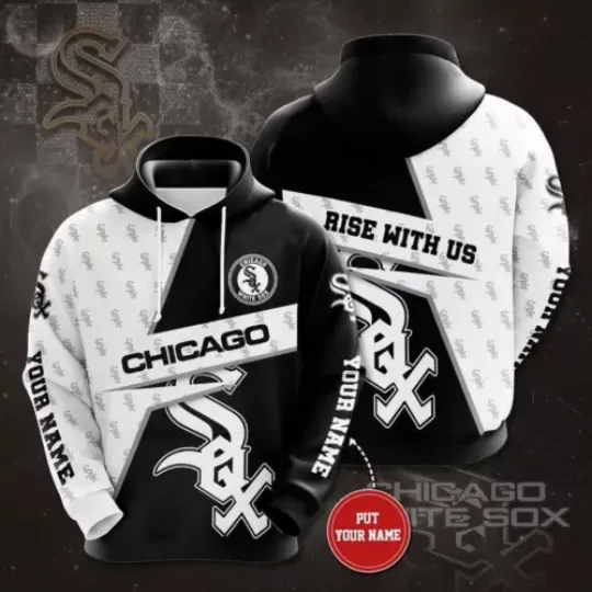Custom Name Chicago White Team Soxss 3D Hoodie, Men and Women