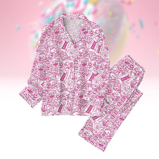 Just Donut Pajamas, Coffee Lover Pajamas Family, Dunkin Donuts Lovers Pajamas Pants, Holiday Pajamas, Coffee Addict Pajama Set Women
