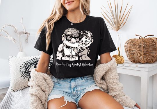 Disney Carl Ellie You Are My Greatest Adventure Shirt, Disneyland Up Movie Couples Tee, Disney Family Trip Shirt, Magic Kingdom Shirt