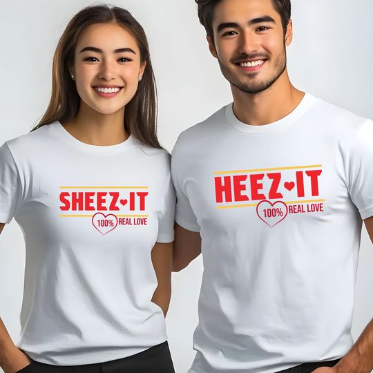 Sheez-It Heez-It Couples Shirts, Valentine Day Crewneck Shirt, Anniversary Gift, Newly Married Couple, Valentine Matching Tee, His Her Hoody