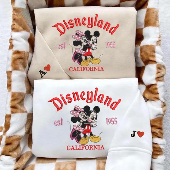 Couple Valentine Embroidered Sweatshirt, Couple Valentine's Day Embroidery Sweatshirt, Custom Valentine Couple Shirt, Valentines Day Gifts