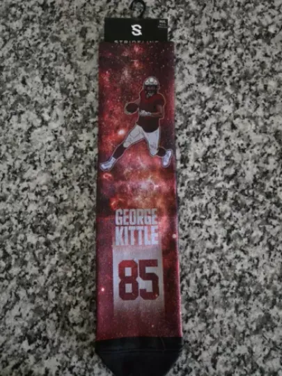 George Kittle #85 Red San Francisco Socks Football Men's Size M-L football 49ers