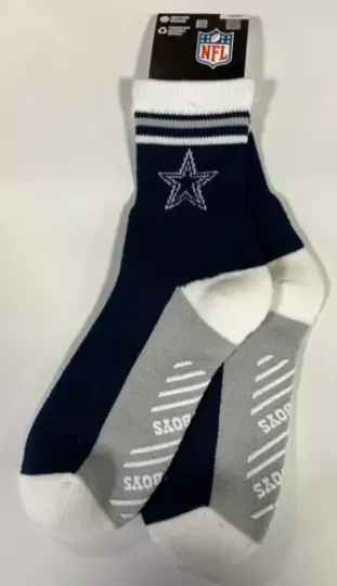 DALLAS COWBOYS football MEN'S TEAM COLOR SLIPPER SOCKS LARGE (10-13) FREE SHIPPING