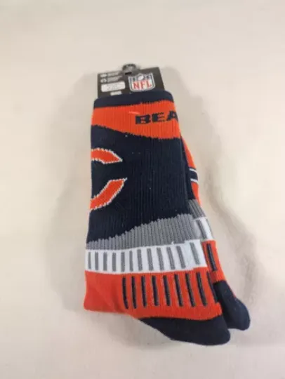 football Chicago Bears Large Sport Fan Crew Socks