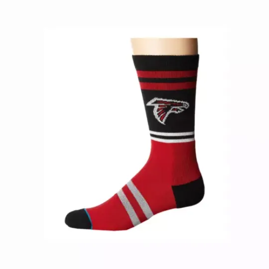 Stance football Atlanta Falcons Sideline Logo Crew Socks Size L 9-12