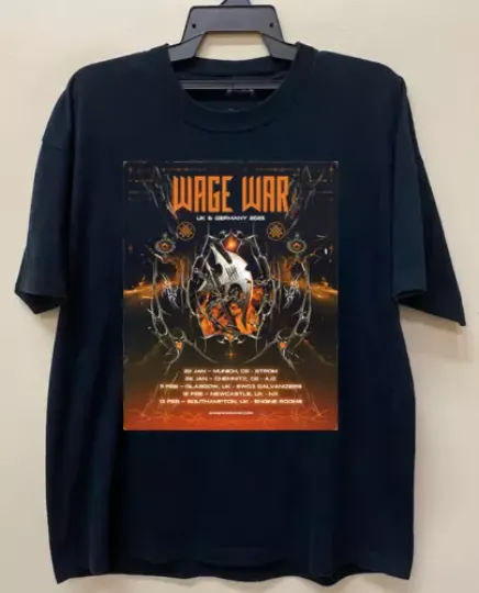 Wage War Band UK And Germany Tour 2025 T Shirt