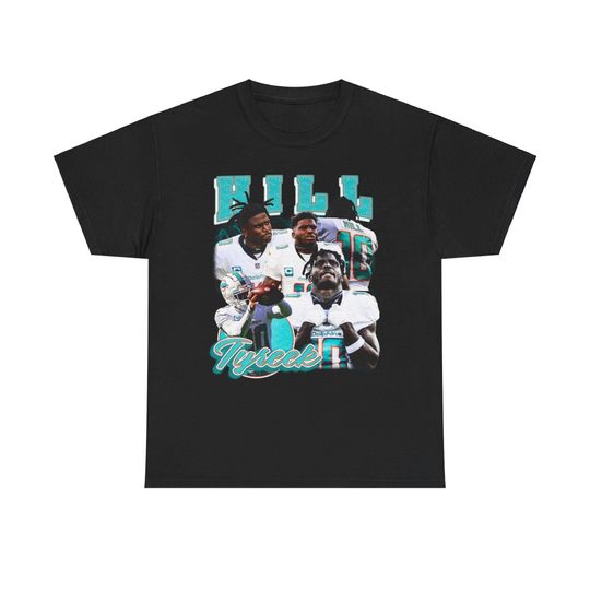 Tyreek Hill Bootleg Tee - Vintage Style Miami Dolphins Graphic T-Shirt for Football Fans