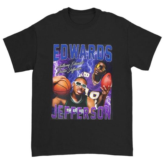 Anthony Edwards And Justin Jefferson t-shirt, sweatshirt, Minnesota Sports Retro Bootleg Shirt, Game Day T-Shirt, For Her, For Him