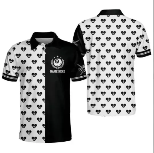 3D Funny 8 Ball Pool Player Billiard shirt For Men, Billiard team shirt