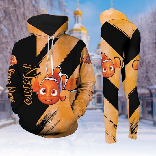 Nemo Hoodie Legging, Finding Nemo Sweatshirt, Custom Name Nemo Shirt, Gift For Mom, Disney Hoodies For Women, Disney Hoodi