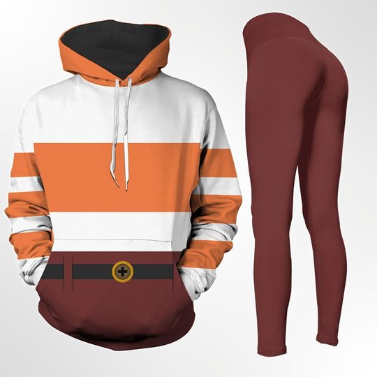 Inside Out 2 Anxiety Costume Cosplay Hoodie Legging, Disney Emotions Shirt, Halloween 3D All Over Print Tee, Disgust Fear Sadness