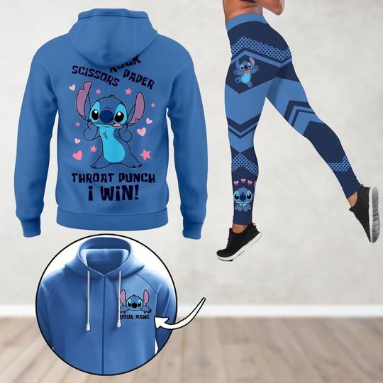 Custom Lilo And Stitch Hoodie And Leggings, Disney Movie Cartoon Hoodie, Cute Shirt, Disneyland Shirt, Disney World Shirt, Disney Trip