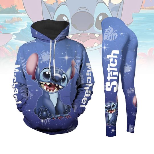 Custom Stitch Ohana Means Family Hoodie And Leggings, Disney Stitch Shirt, Disney Castle Hoodie, Magic Kingdom, Disney World Shirt