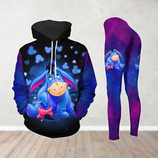 Winnie The Pooh Hoodie, Disney Eeyore Women's Leggings, Eeyore Lover Gift, Disneyland Trip Shirt, Disneyworld Family Party Shirt